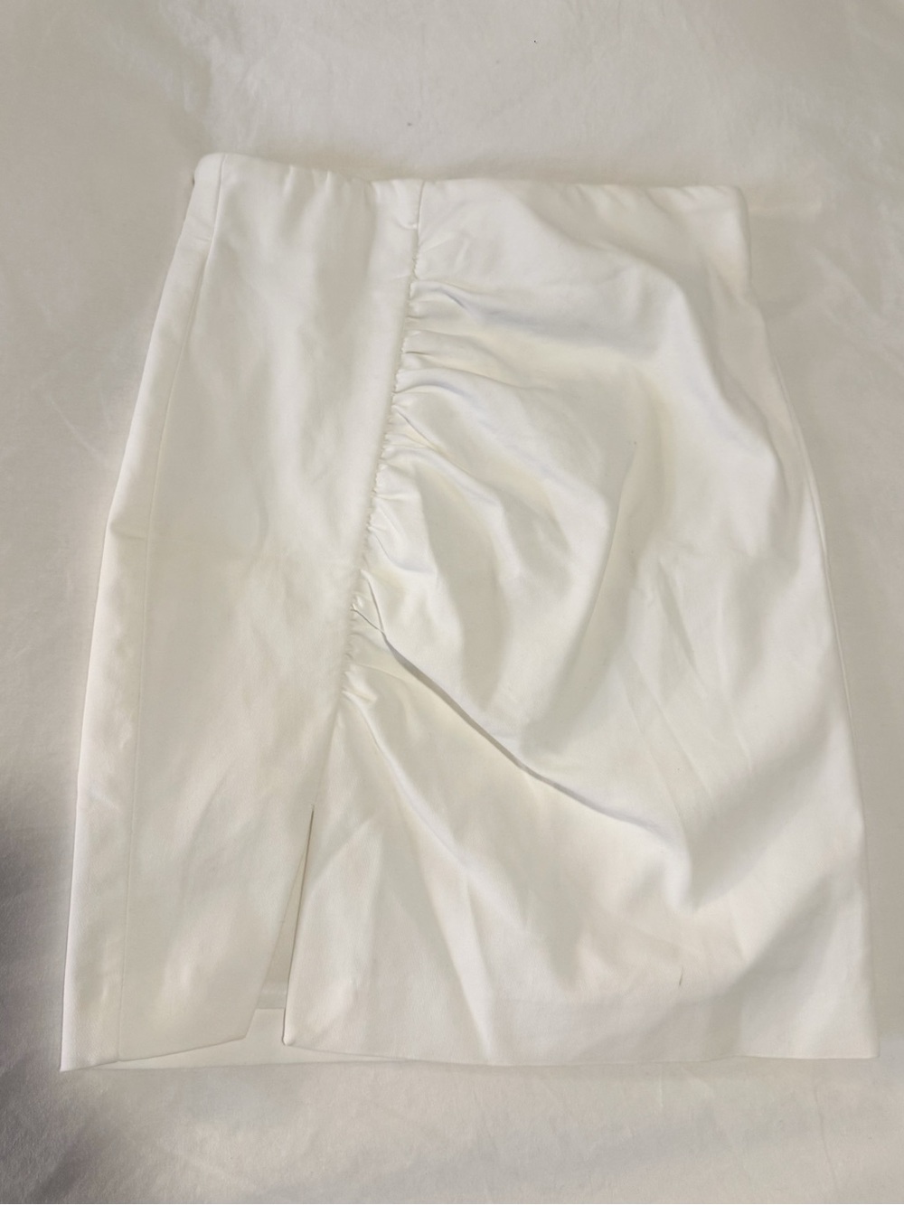 Zara white pencil skirt with slit